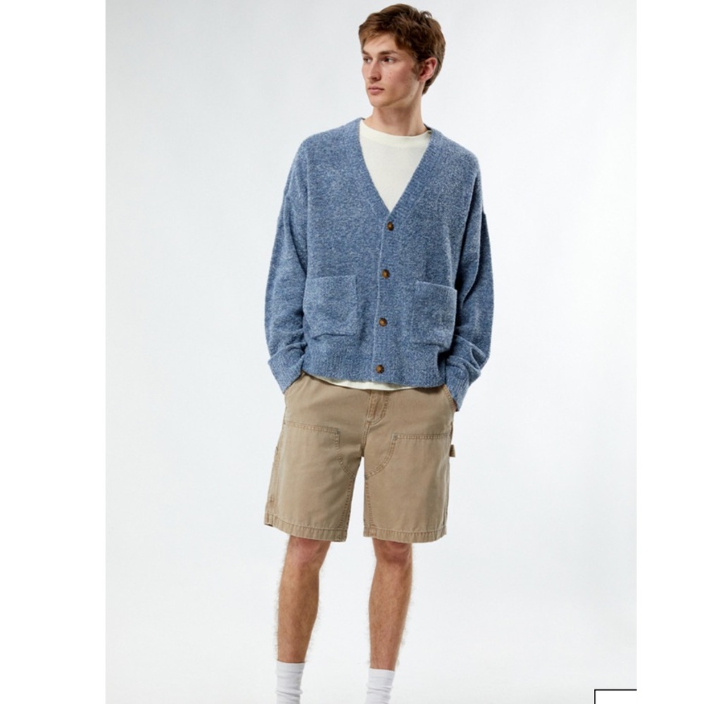 {NWOT} Men's PacSun Blue Heathered Cardigan Sweater M